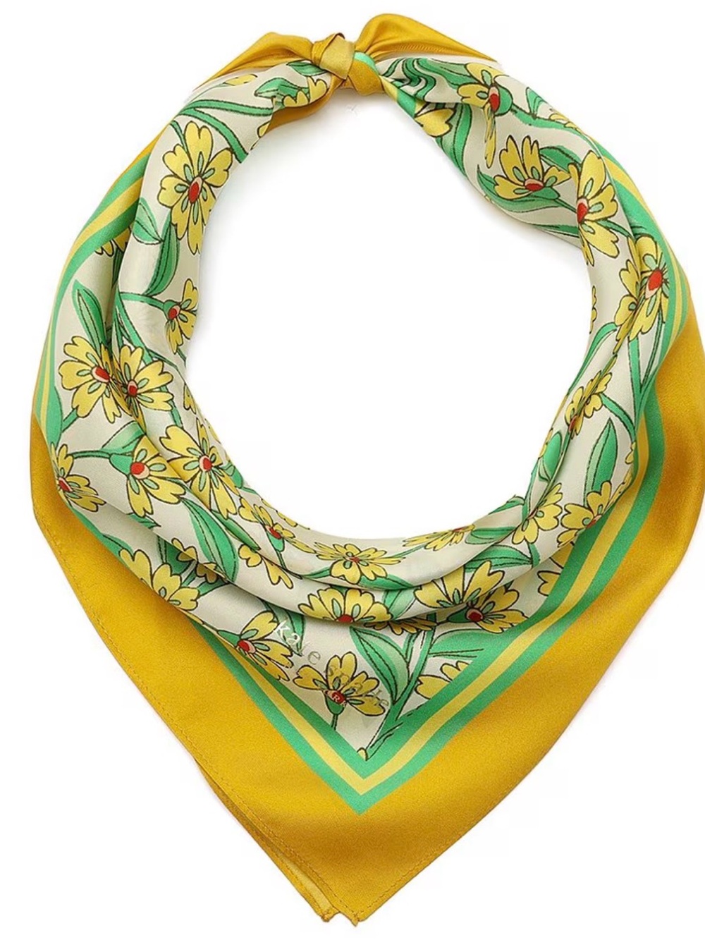 Kate Spade New York Springtime Ditsy Silk Bandana Scarf